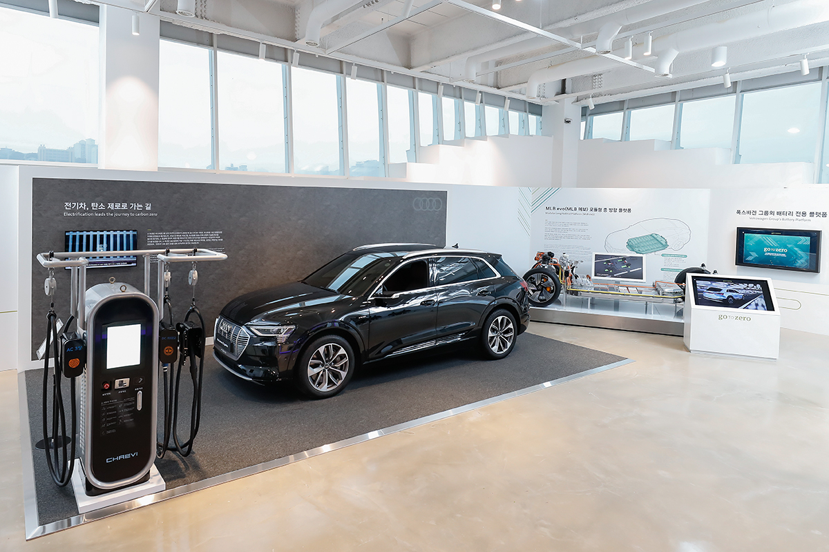 ▲MLB 에보 플랫폼을 적용한 아우디 e-트론  (사진제공=아우디폭스바겐코리아)