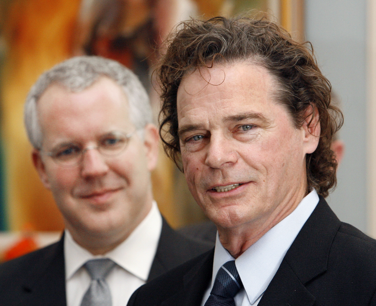 ▲B.J 토머스(오른쪽)가 2007년 2월 21일(현지시간) 미국 오클라호마주 의회 행사에 참석하고 있다. 오클라호마/AP뉴시스
