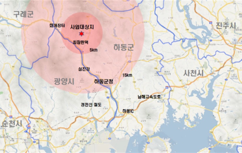 ▲경남 하동군 악양면 귀농·귀촌주택용지 위치도 (자료제공=한국토지주택공사(LH))