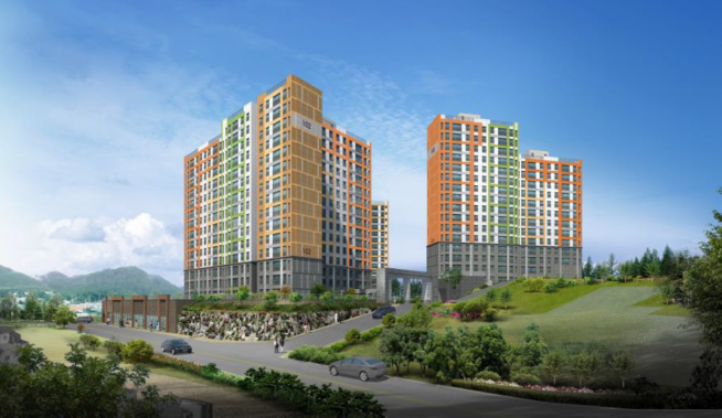 ▲강원도 평창군 평창읍 하리 공동주택 조감도 (자료 = 대우조선해양건설)