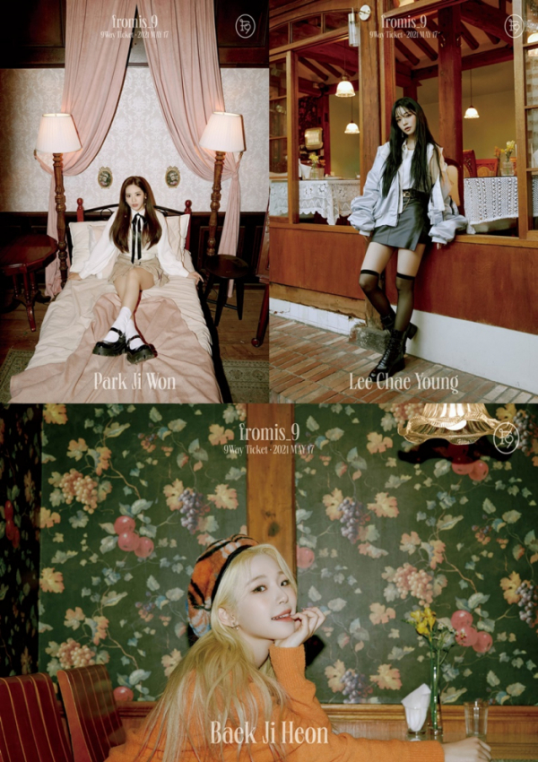 ▲프로미스나인 박지원 이채영 백지헌(사진 출처 = 프로미스나인 공식 SNS])