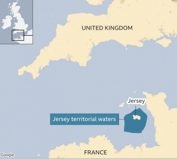 ▲저지섬 위치. 영국령이지만 영국보다 프랑스에 더 가깝다. 출처 BBC·구글