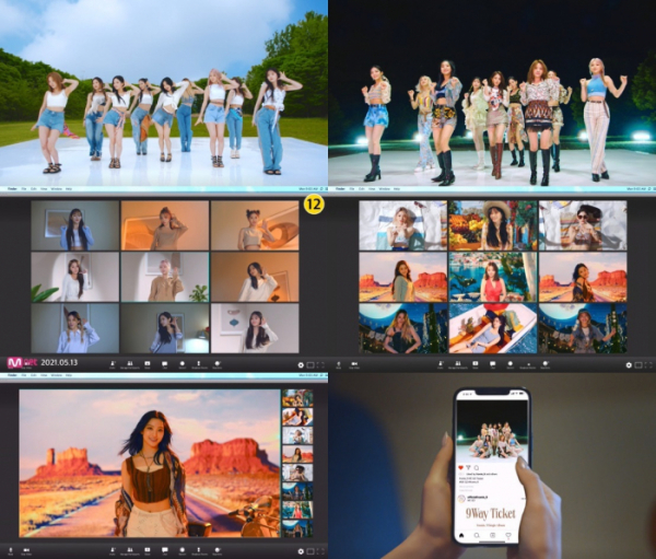 ▲프로미스나인(사진 = 'WE GO' 뮤직비디오 )