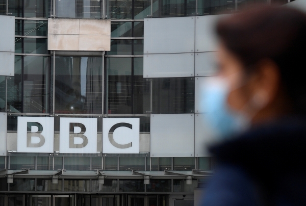 ▲21일(현지시간) 영국 런던 BBC 방송국의 사무실과 녹음실 입구가 보인다. 런던/로이터연합뉴스
