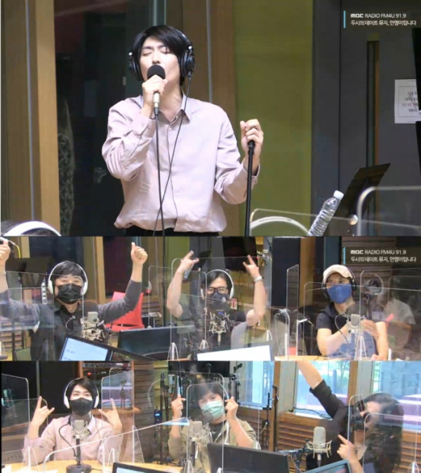 ▲정모X노바소닉(사진 = MBC FM4U '두시의 데이트, 뮤지, 안영미입니다' 방송화면 캡처)