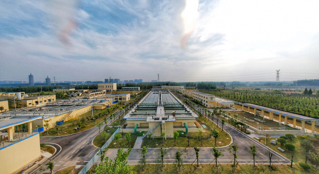 ▲DL이앤씨가 지분을 인수한 중국 UW가 운영 중인 수처리 사업장 전경 (사진제공=DL이앤씨)