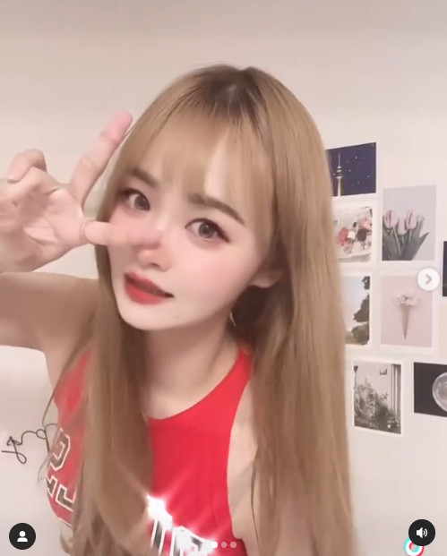 ▲고수영 치어리더 '한판뜨자' 챌린지(사진=고수영 인스타그램)