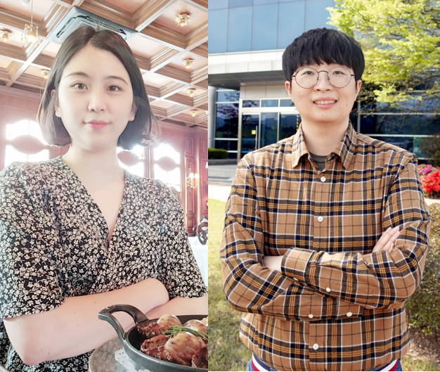 ▲삼성SDI의 황예슬 프로(왼쪽)와 최거용 프로 (사진제공=삼성SDI)