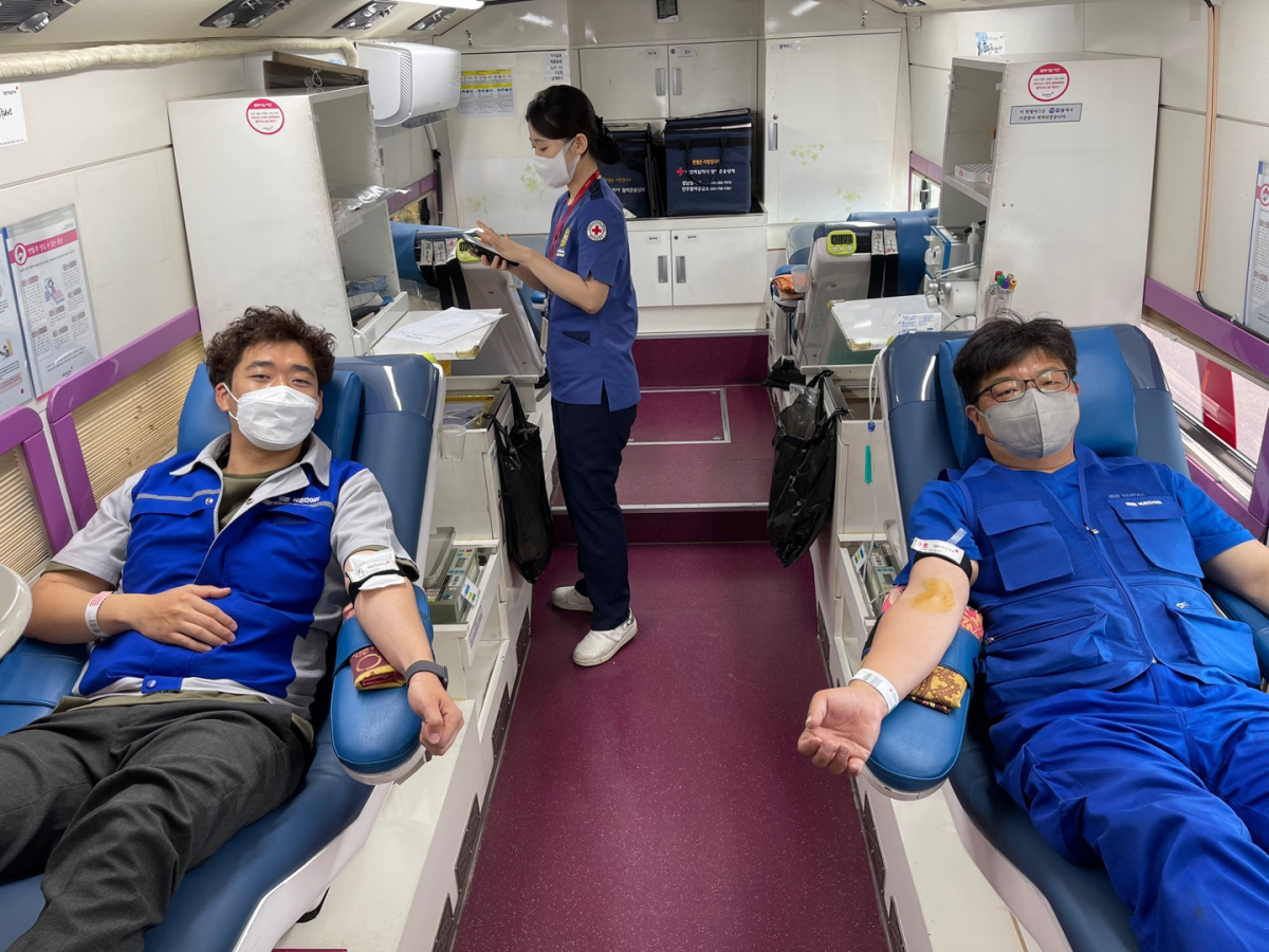 ▲넥센타이어, 창녕 공장 임직원 ‘사랑의 헌혈 캠페인’ 동참  (사진제공=넥센타이어)