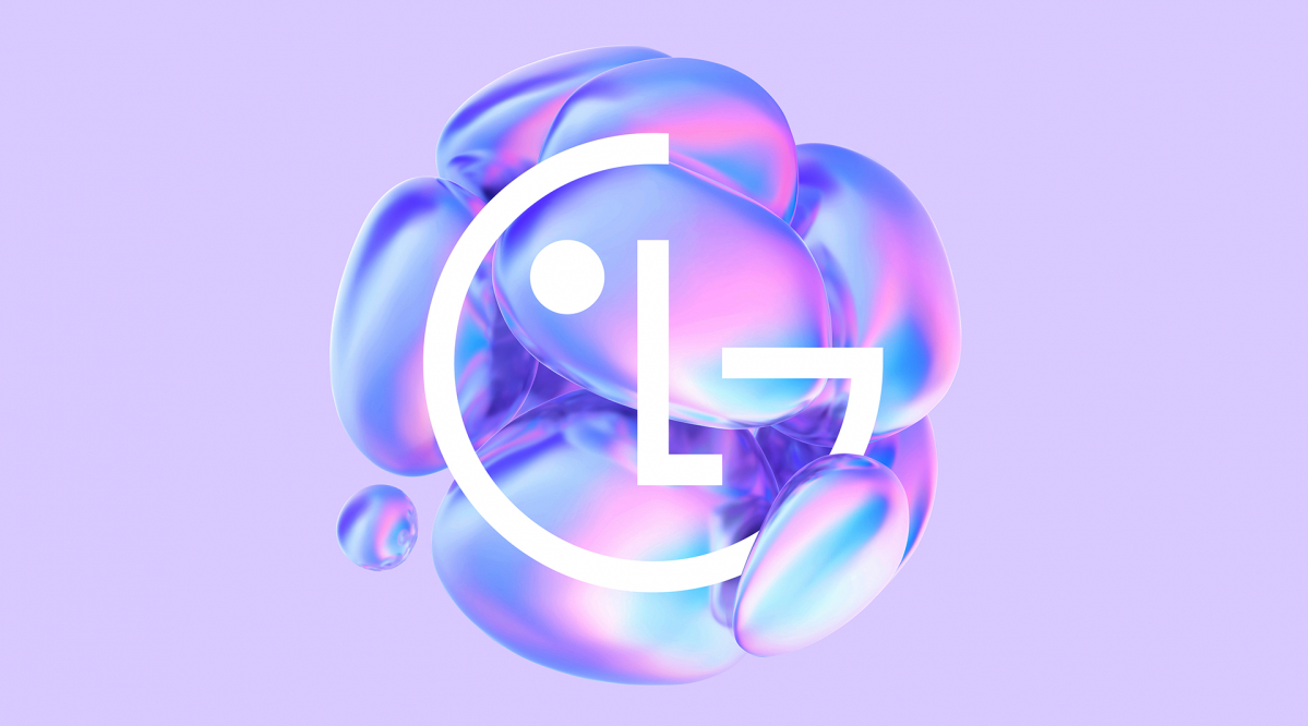 ▲LG 심벌마크에 생동감 더한 '미래의 얼굴 Expressions' 디자인이 적용된 명함 '미래' 버전 (사진제공=LG)