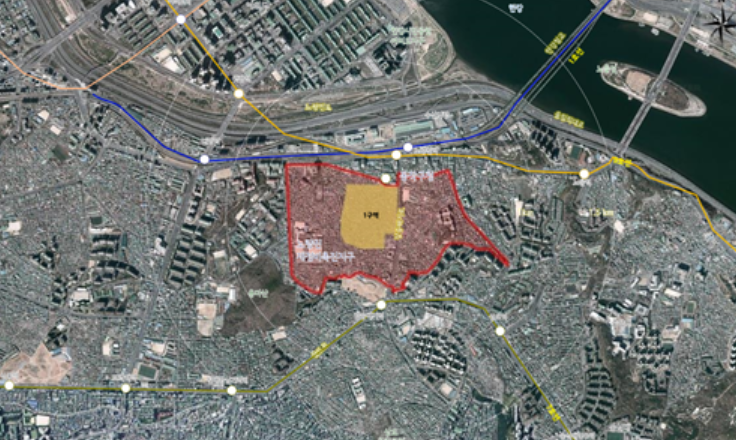 ▲서울 동작구 노량진1구역 위치도.  (자료제공=서울시 )