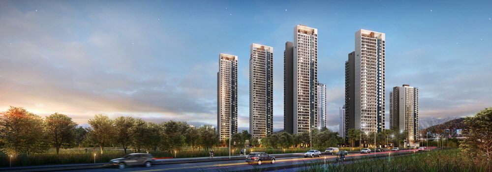 ▲단지 내에 다양한 커뮤니티 시설을 갖춘 신규 분양 아파트들이 잇따라 나와 눈길을 끈다. '시티오씨엘 1단지' 투시도. 