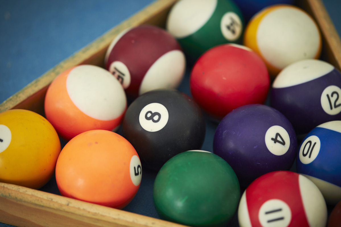 ▲Billiards balls