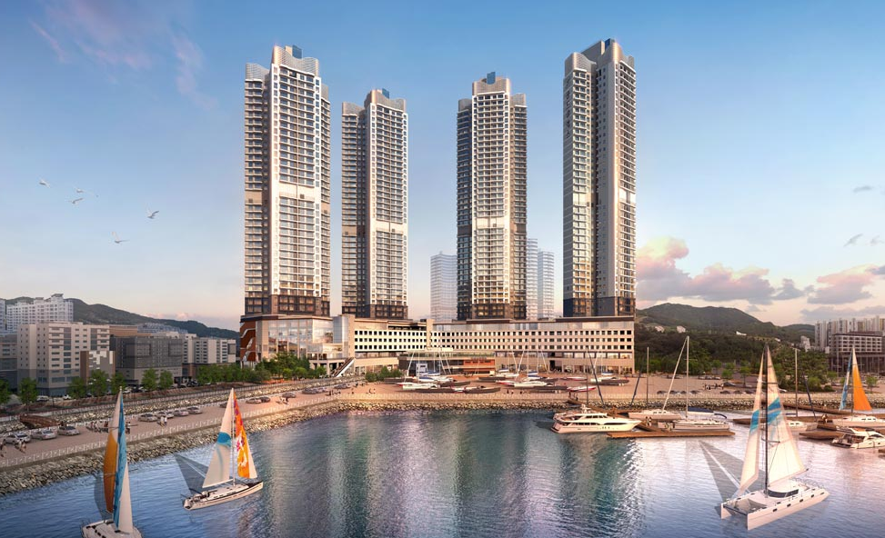 ▲여수 웅천 골드클래스 더 마리나 분양 홈페이지. 