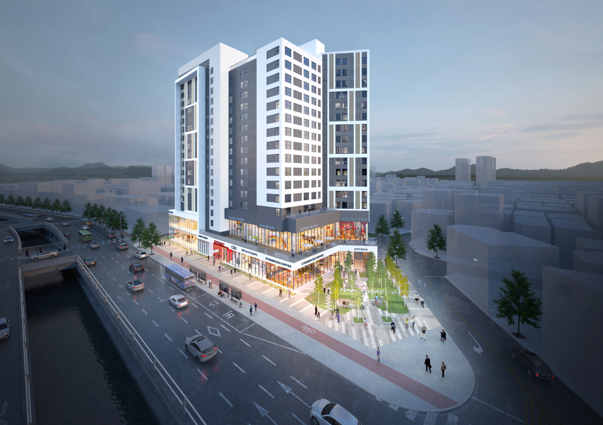 ▲서울 신림동 역세권 청년주택 투시도. (사진제공=요진건설산업)