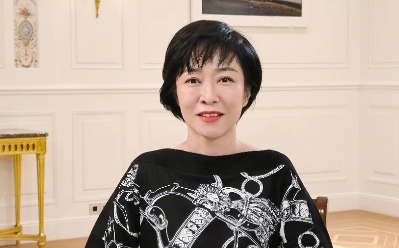 ▲캐서린 첸 수석부사장이 화상으로 개회사를 하고 있다. (사진제공=화웨이)