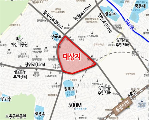 ▲공공재개발 추진 중인 장위9구역 위치도 (자료제공=국토교통부)