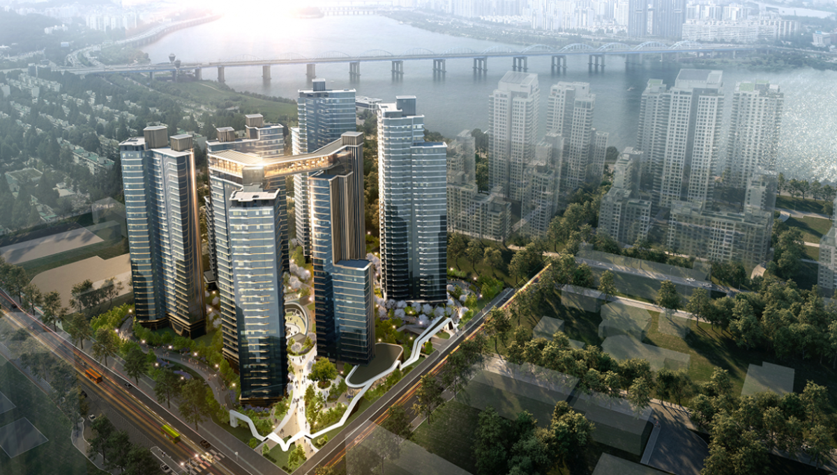 ▲서울 서초구 반포동 '래미안 원펜타스' 조감도. (자료제공=삼성물산)