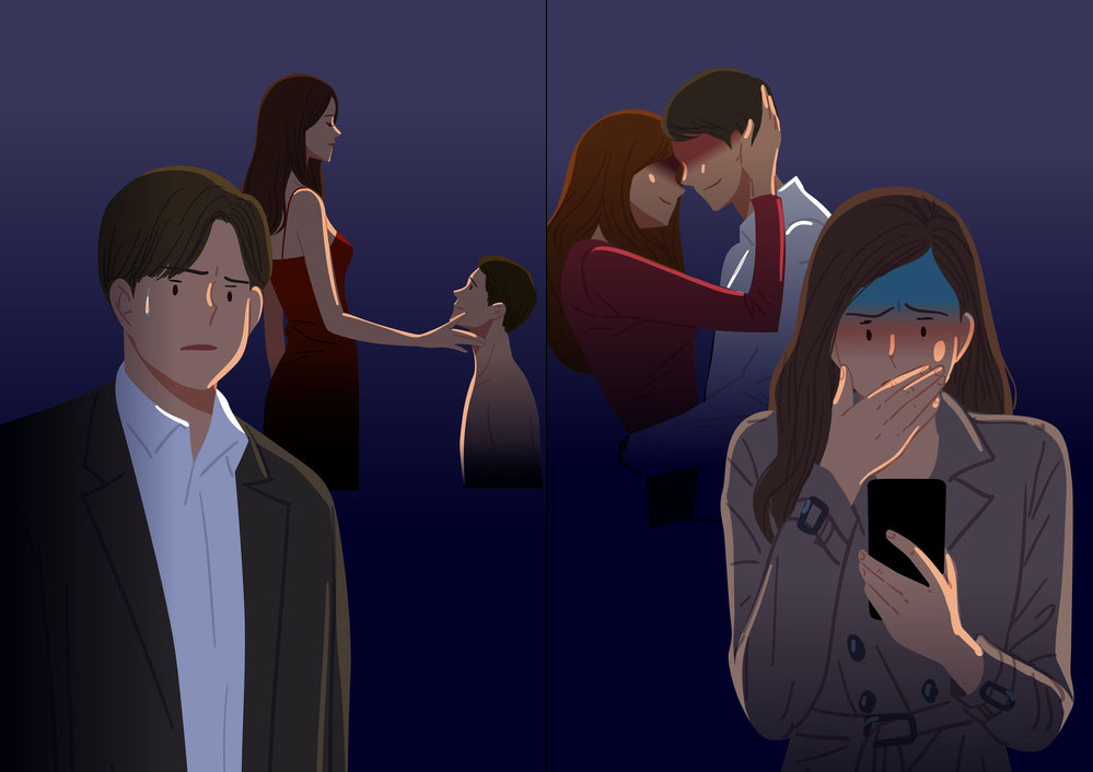 ▲최근 네이트판과 블라인드 등 온라인 커뮤니티를 중심으로 불륜 폭로 글이 올라며 관계자의 신상이 일파만파 퍼지고 있다. (게티이미지뱅크)