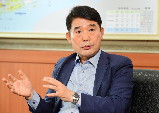 ▲최종태 한국산업단지공단 경기지역본부장이 경기 안산 단원구 공단 본부장실에서 이투데이와 인터뷰를 하고 있다. 고이란 기자 photoeran@