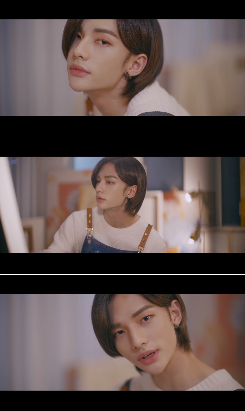 ▲‘스트레이 키즈’ 현진 복귀 (출처=스트레이키즈 '애' 뮤직비디오 캡처)