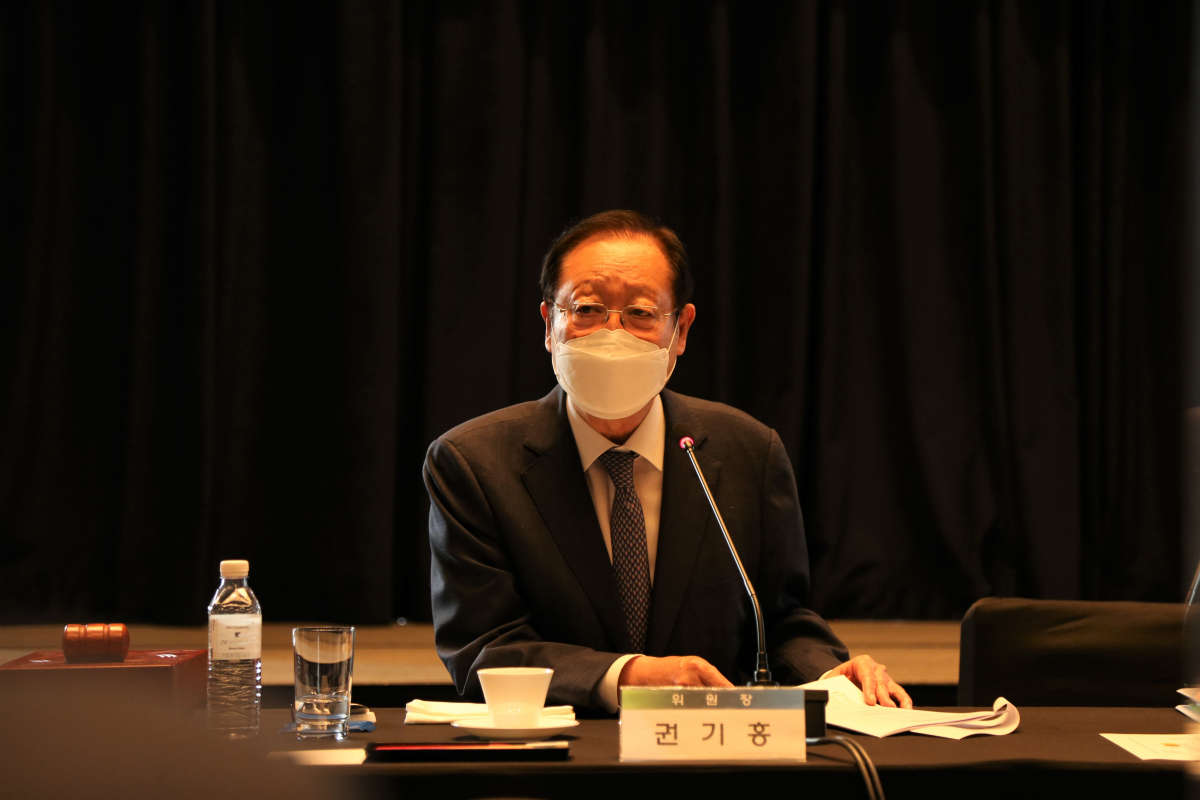 ▲권기홍 동반성장위원회 위원장이 29일 열린 제66차 동반성장위원회 회의에서 발언하고 있다.  (사진제공=동반성장위원회)
