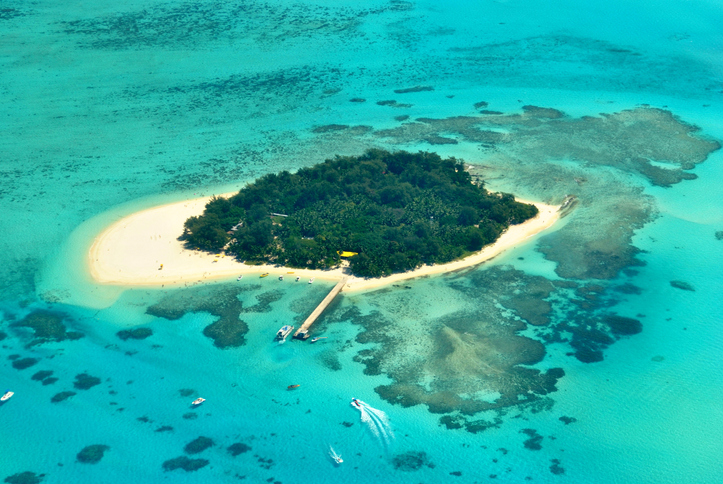 ▲사이판 서쪽 해안에 있는 마나가하 섬. (게티이미지뱅크)