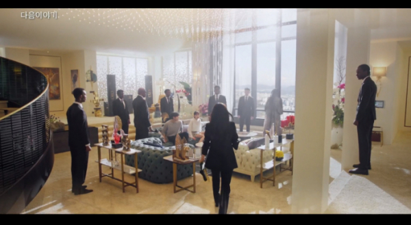 ▲'펜트하우스3' 2회 예고 로건리 목소리(사진=SBS 방송화면 캡처)