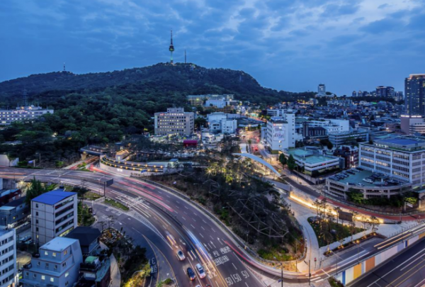 ▲서울 남산 예장공원 야경. (사진제공=서울시)