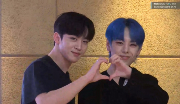 ▲위아이 장대현X김요한(사진 = MBC FM4U 보이는 라디오 캡처)