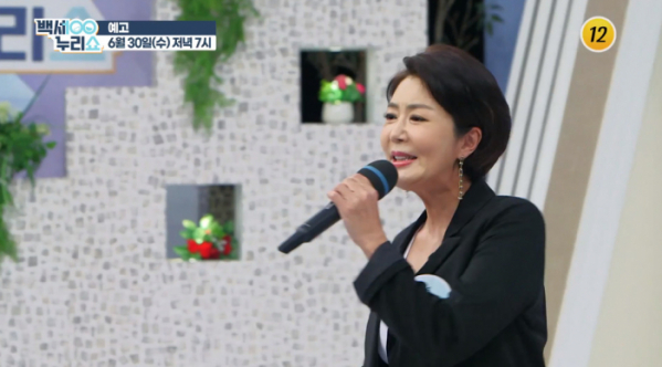 ▲'백세누리쇼' 최완정(사진제공=TV조선)