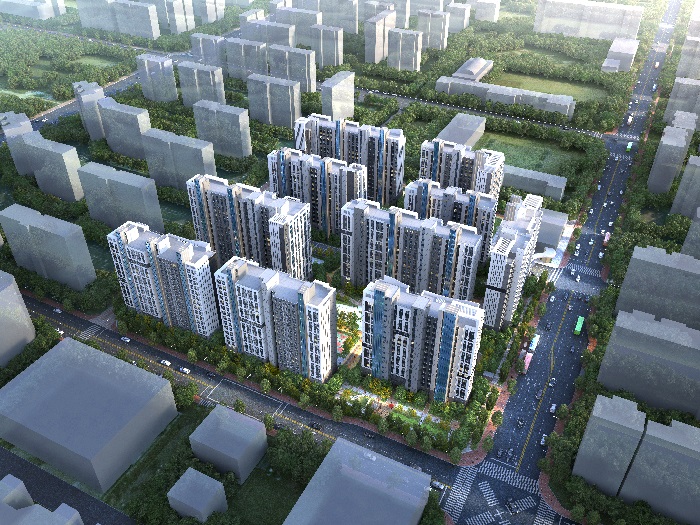 ▲경기 안양 평촌신도시 목련2단지 아파트 리모델링 조감도 (자료제공=효성중공업)