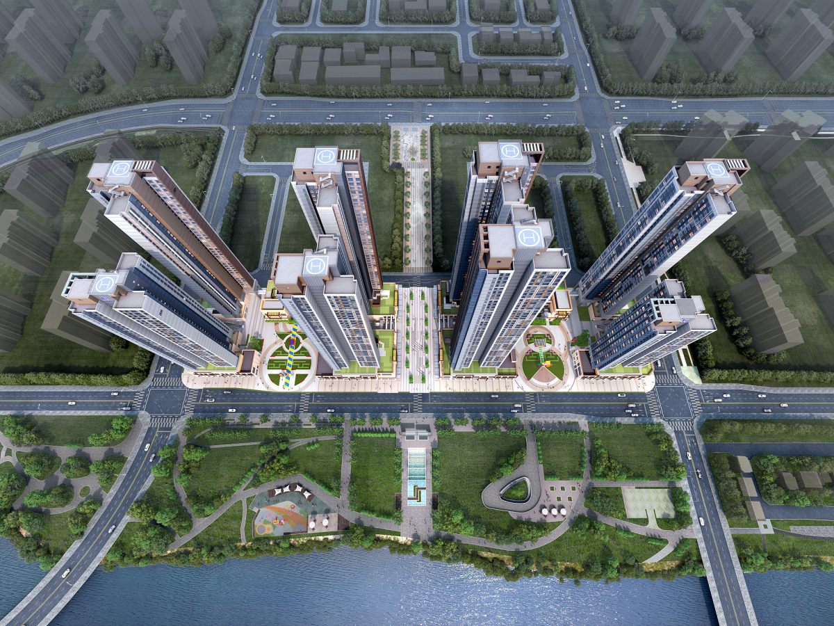 ▲반도건설이 경기 평택시 고덕신도시에서 분양하는 '유보라 더크레스트’ 오피스텔 조감도. (자료제공=함스피알)