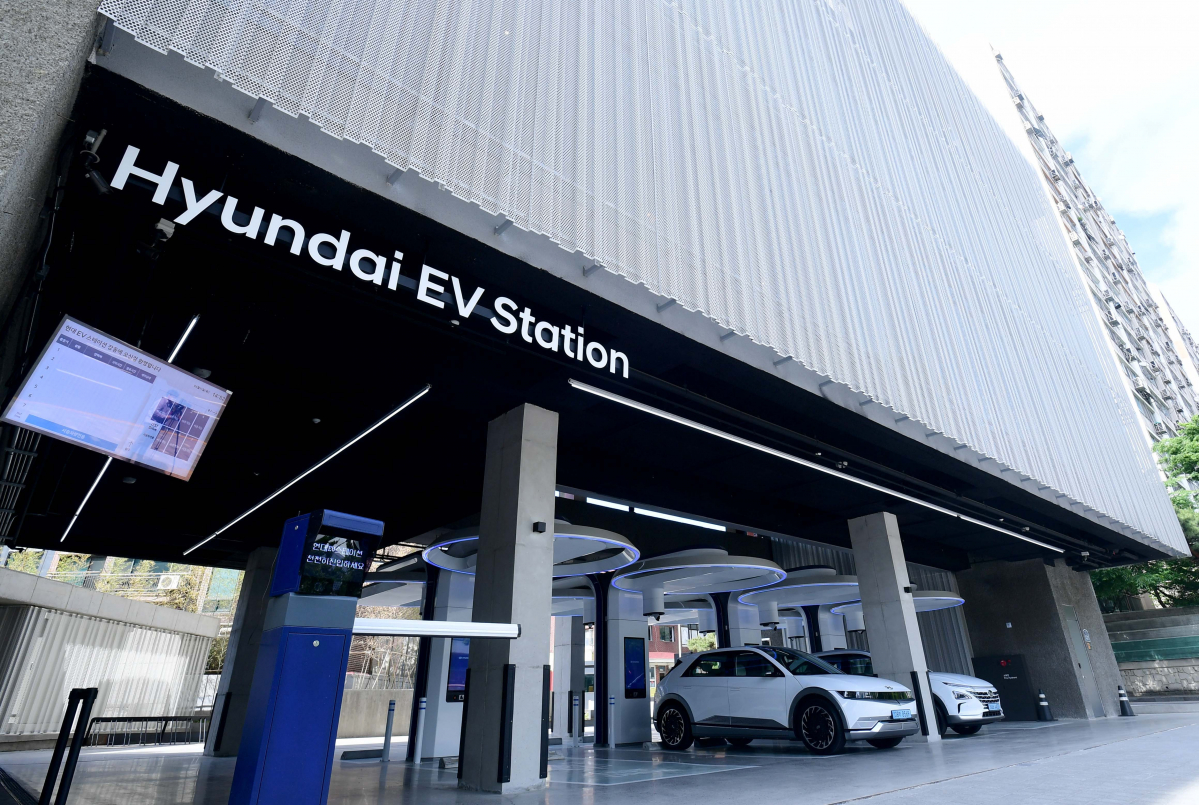 ▲11일 서울 강동구 현대 EV스테이션 강동 전경. 신태현 기자 holjjak@