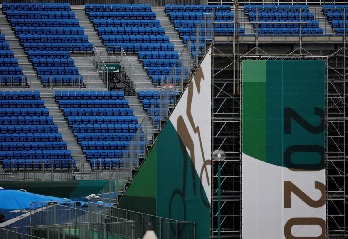 ▲도쿄 아리아케 경기장의 관중석 모습이 보인다. 도쿄/로이터연합뉴스