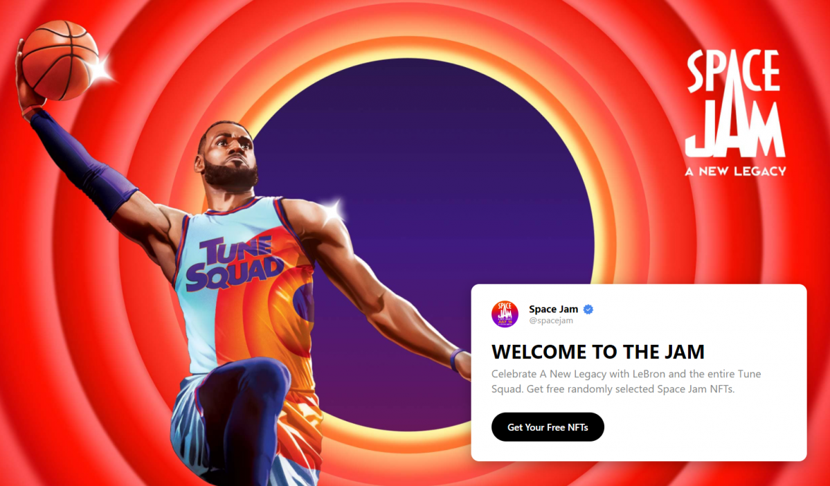 ▲삼성넥스트가 이달 중순 투자한 NFT 플랫폼 '니프티스'가 제작한 '스페이스잼 새로운 시대' 관련 이미지.  (출처=니프티스 홈페이지)