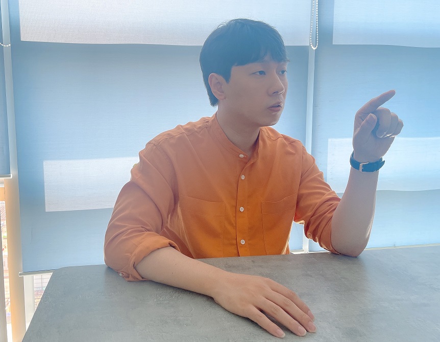 ▲이준환 허그매니지먼트 대표는 게임 분야에서 아마추어 게임 리그를 통해 새로운 문화를 만들겠다는 포부를 밝혔다.  (사진제공=허그매니지먼트)