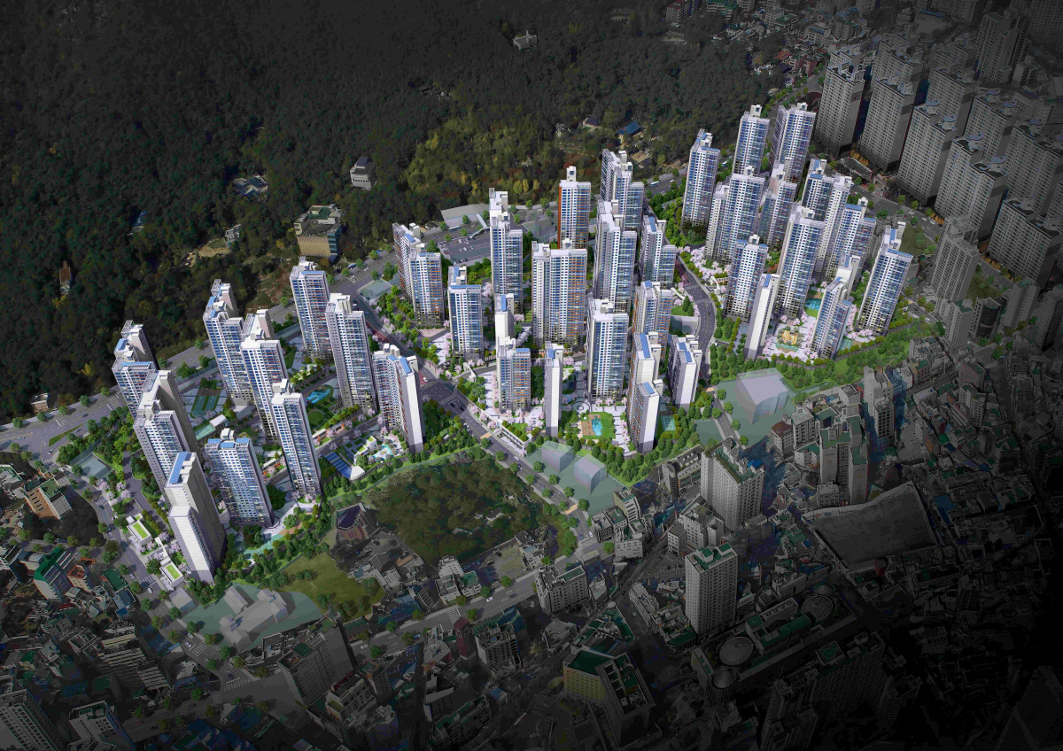 ▲삼성물산 ‘래미안 포레스티지’ 아파트 조감도
