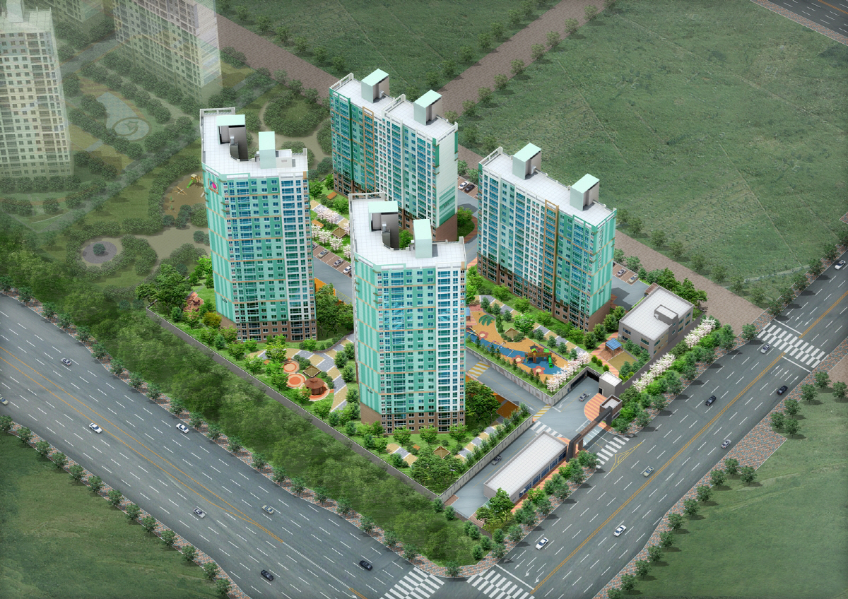 ▲부영주택 ‘부산신항 사랑으로 부영 5단지’ 조감도.
