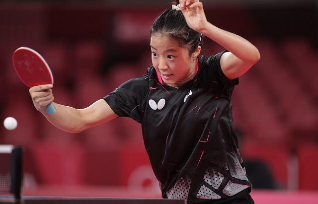 ▲도쿄올림픽 여자 탁구 국가대표 신유빈 (사진제공=국제탁구연맹)