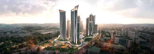 ▲HDC현대산업개발 '인천 갈산1구역' 재개발 단지 조감도 (자료제공=HDC현대산업개발)