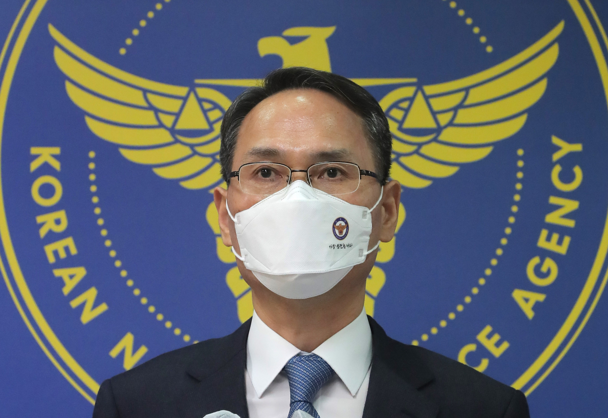 ▲브리핑하는 남구준 국수본부장. (연합뉴스)