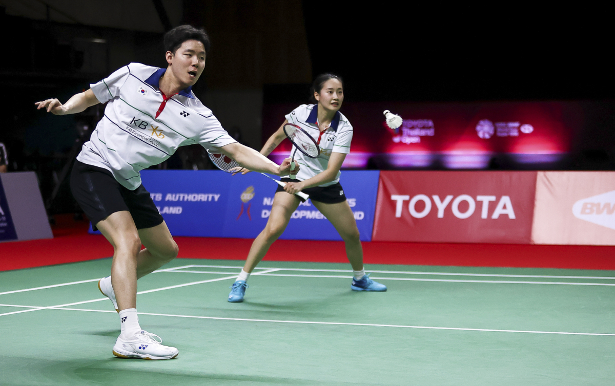 ▲지난 1월 24일 타일랜드오픈에 출전한 서승재-채유정 (뉴시스)