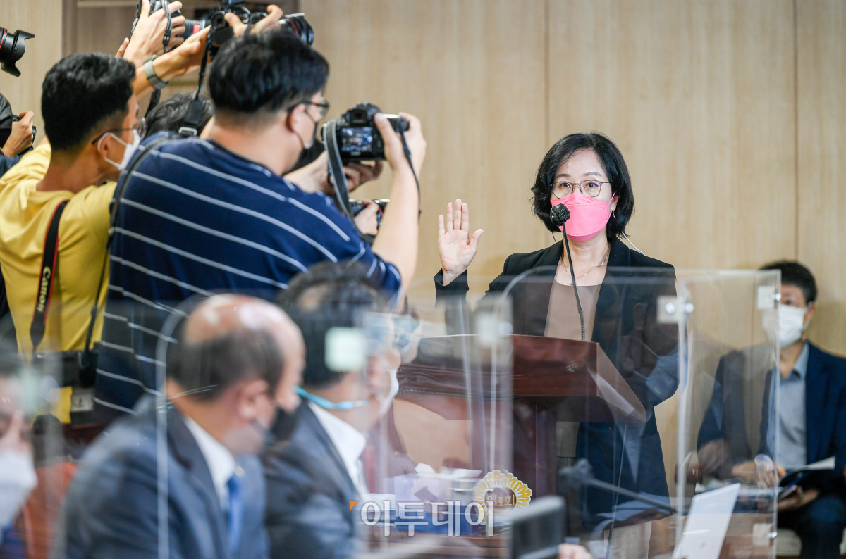 ▲김현아 SH공사 사장 후보자 (조현호 기자 hyunho@)