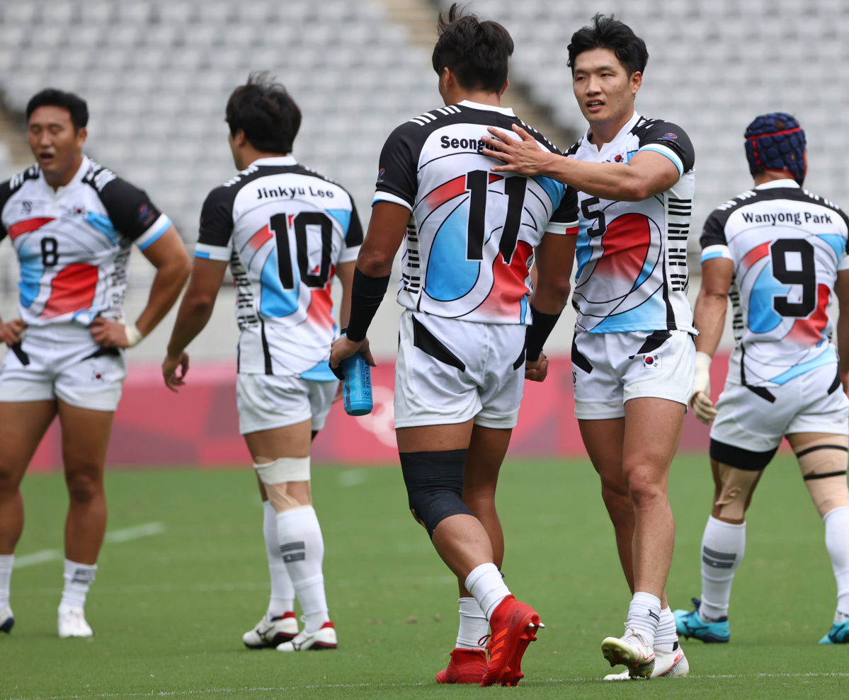 ▲올림픽에 출전한 럭비 국가대표팀 (연합뉴스)