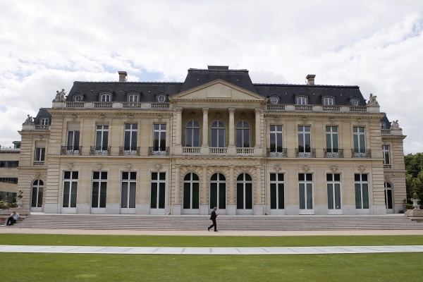 ▲프랑스 파리에 있는 경제협력개발기구(OECD) 본사 건물 전경. 파리/AP뉴시스