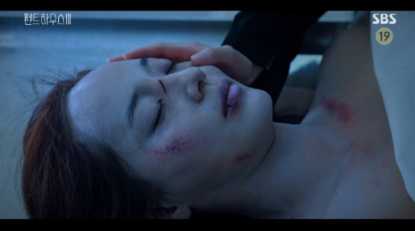 ▲'펜트하우스 시즌3' 오윤희 진짜 죽었나(사진=SBS 방송화면 캡처)