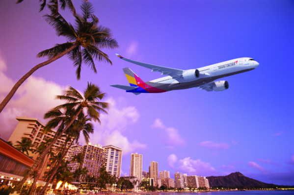 ▲아시아나항공이 한가위 연휴에 맞춰 하와이로 두 차례 부정기 항공편을 운항한다. (사진제공=아시아나항공)