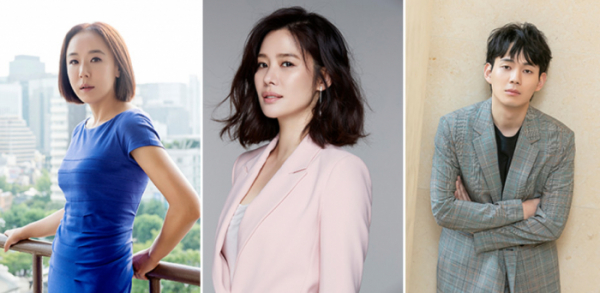▲강수연-김현주-류경수(사진제공=각 소속사)