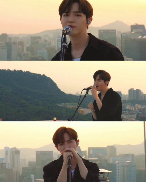 (사진 = 김재환 'Little Bit of Love' 커버 영상 캡처)